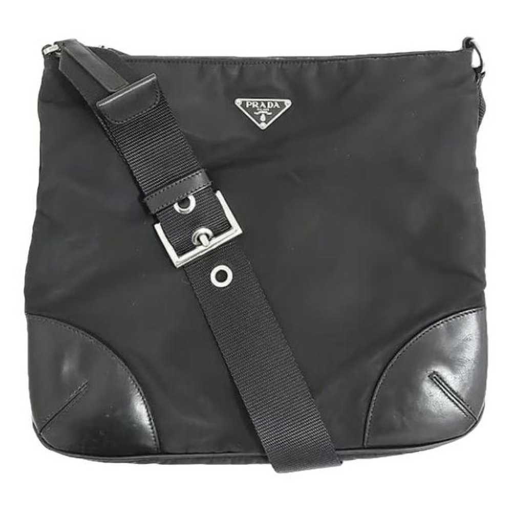 Prada Re-Nylon leather crossbody bag - image 1