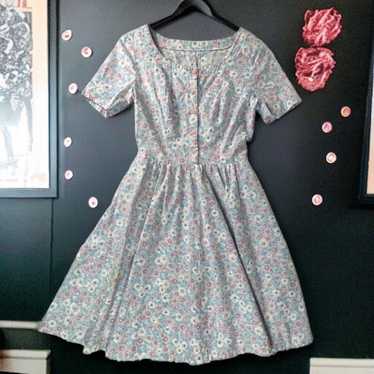 60s floral dress handmade - image 1