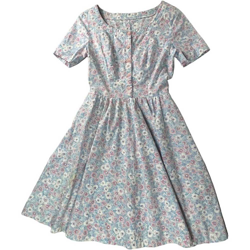 60s floral dress handmade - image 2