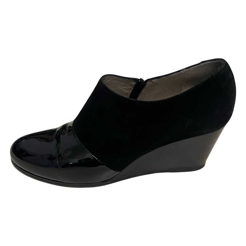 Other Taryn Rose Black Suede Patent Leather Ankle… - image 2