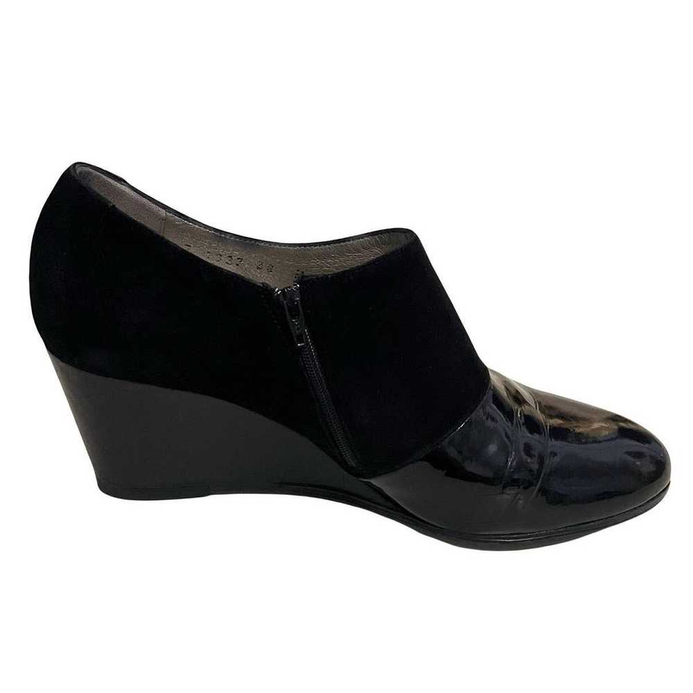 Other Taryn Rose Black Suede Patent Leather Ankle… - image 3