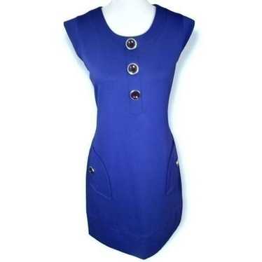 NINE WEST ROYAL BLUE DRESS SZ.10 EUC