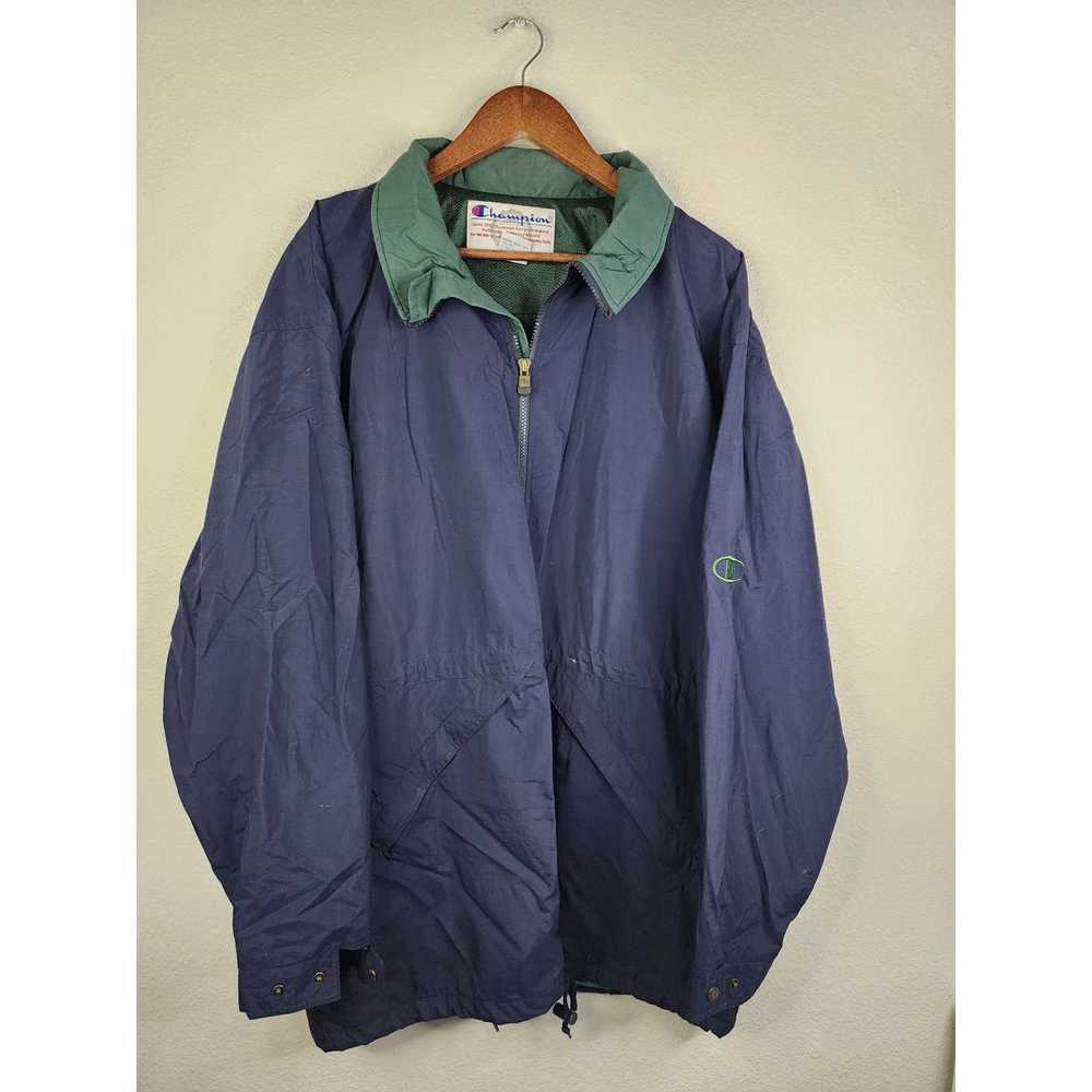 Champion 90s Champion Windbreaker Jacket Hooded N… - image 1