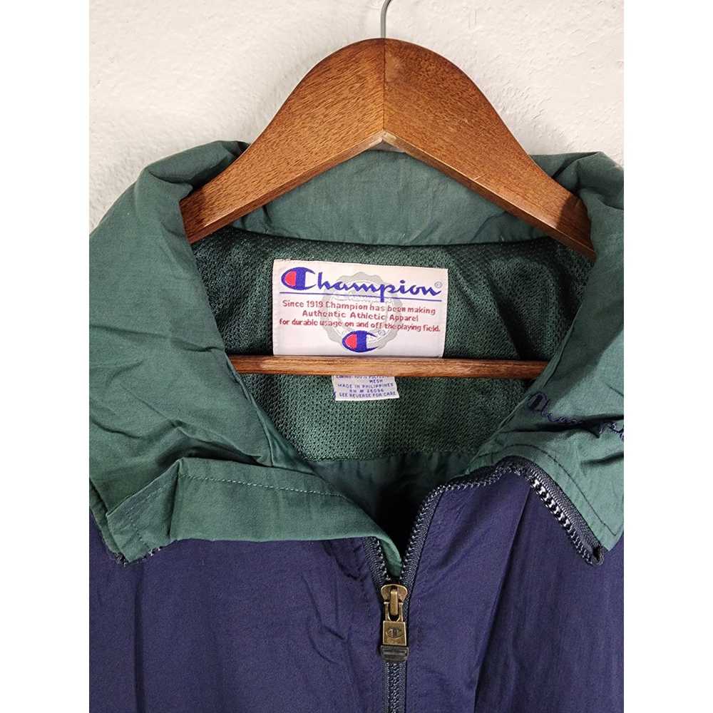 Champion 90s Champion Windbreaker Jacket Hooded N… - image 4