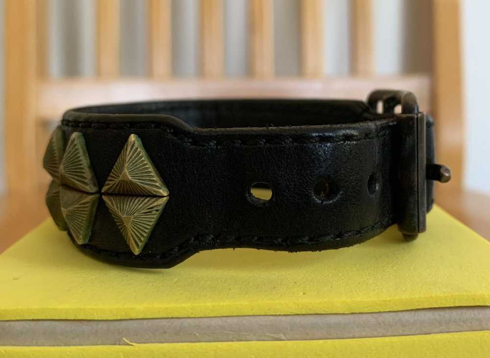 Blackmeans Blackmeans Studded Leather Bracelet - image 3