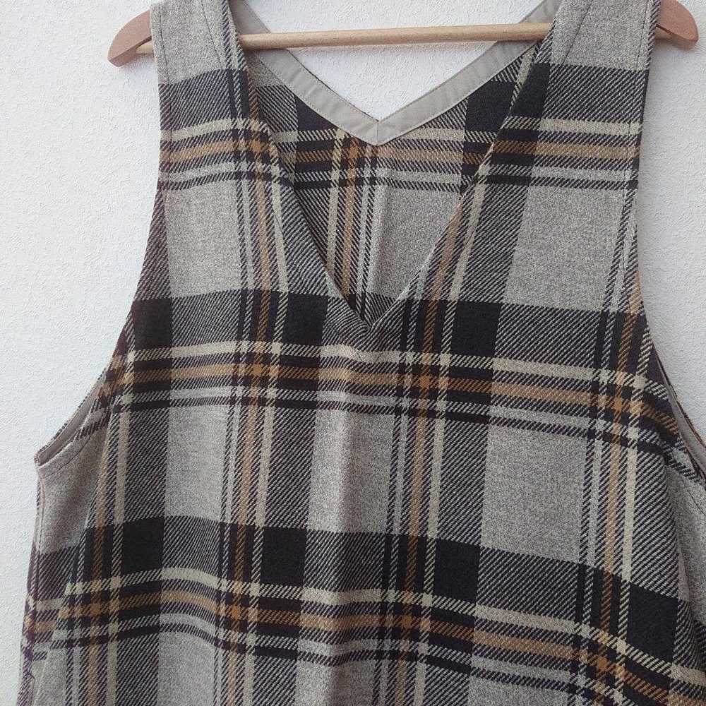 Autumn/Winter Checkered Long Onepiece - image 3