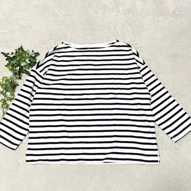 c1638 "MUJI" Small Size XS-S Loose Fit Border Cut… - image 1