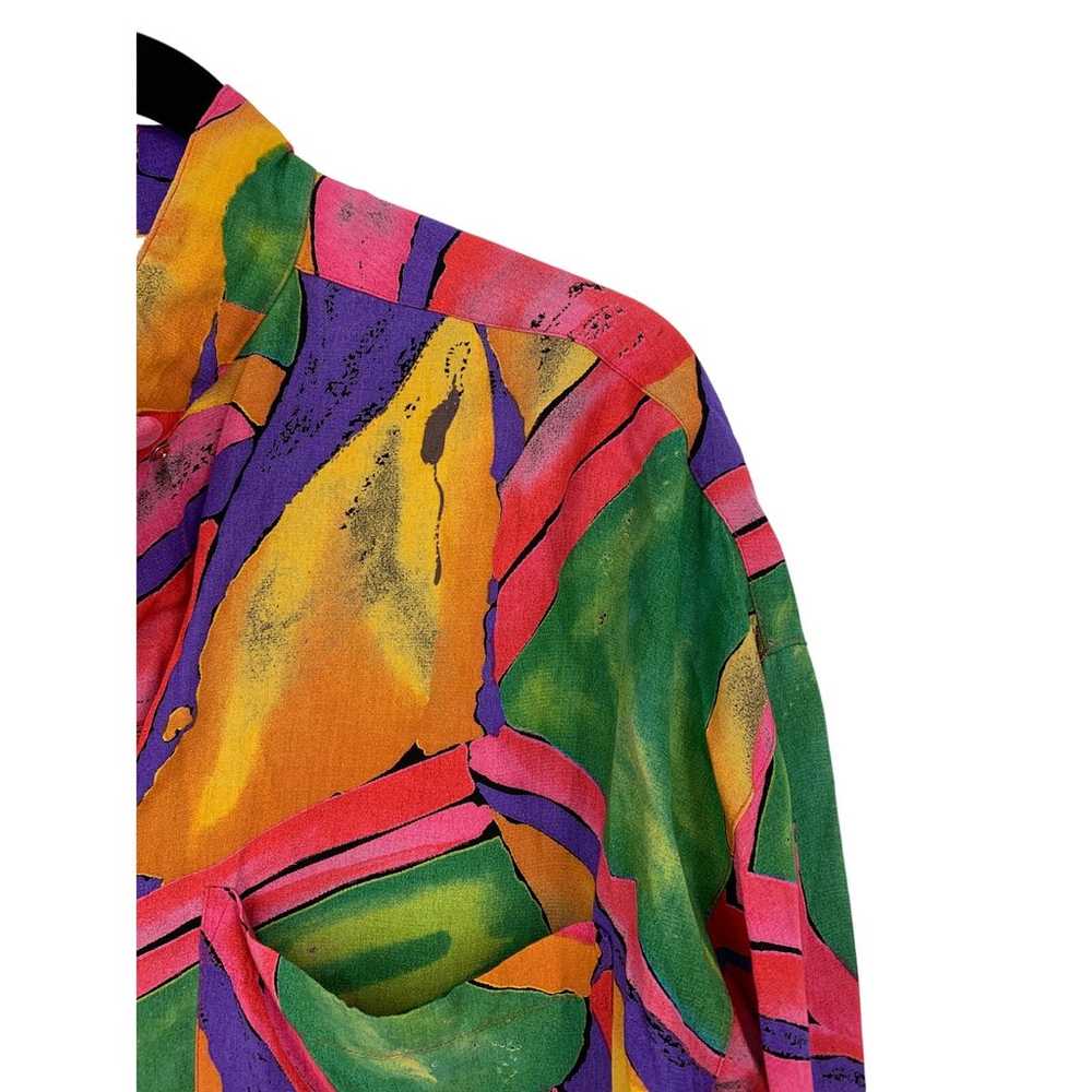 Vintage 90s The Limited Blouse Womens M Abstract … - image 2