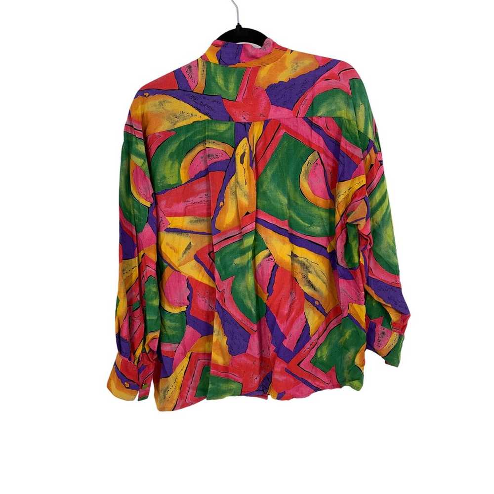 Vintage 90s The Limited Blouse Womens M Abstract … - image 4