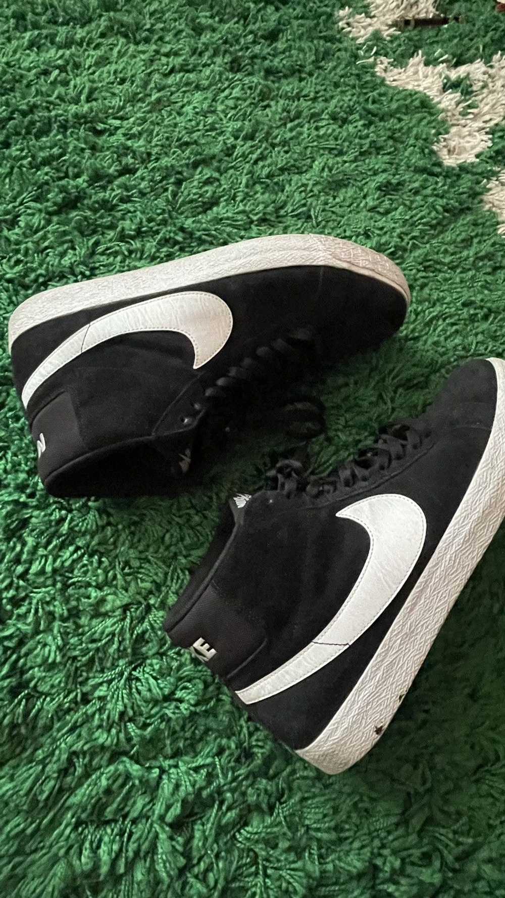 Nike Nike SB Zoom Blazer Mid black suede skate - image 6