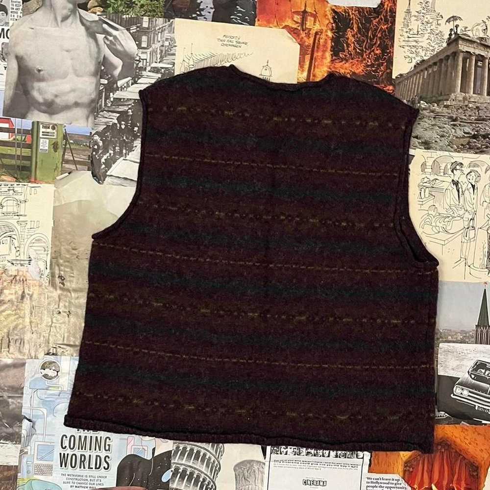 Adorable vintage sweater vest red - image 5