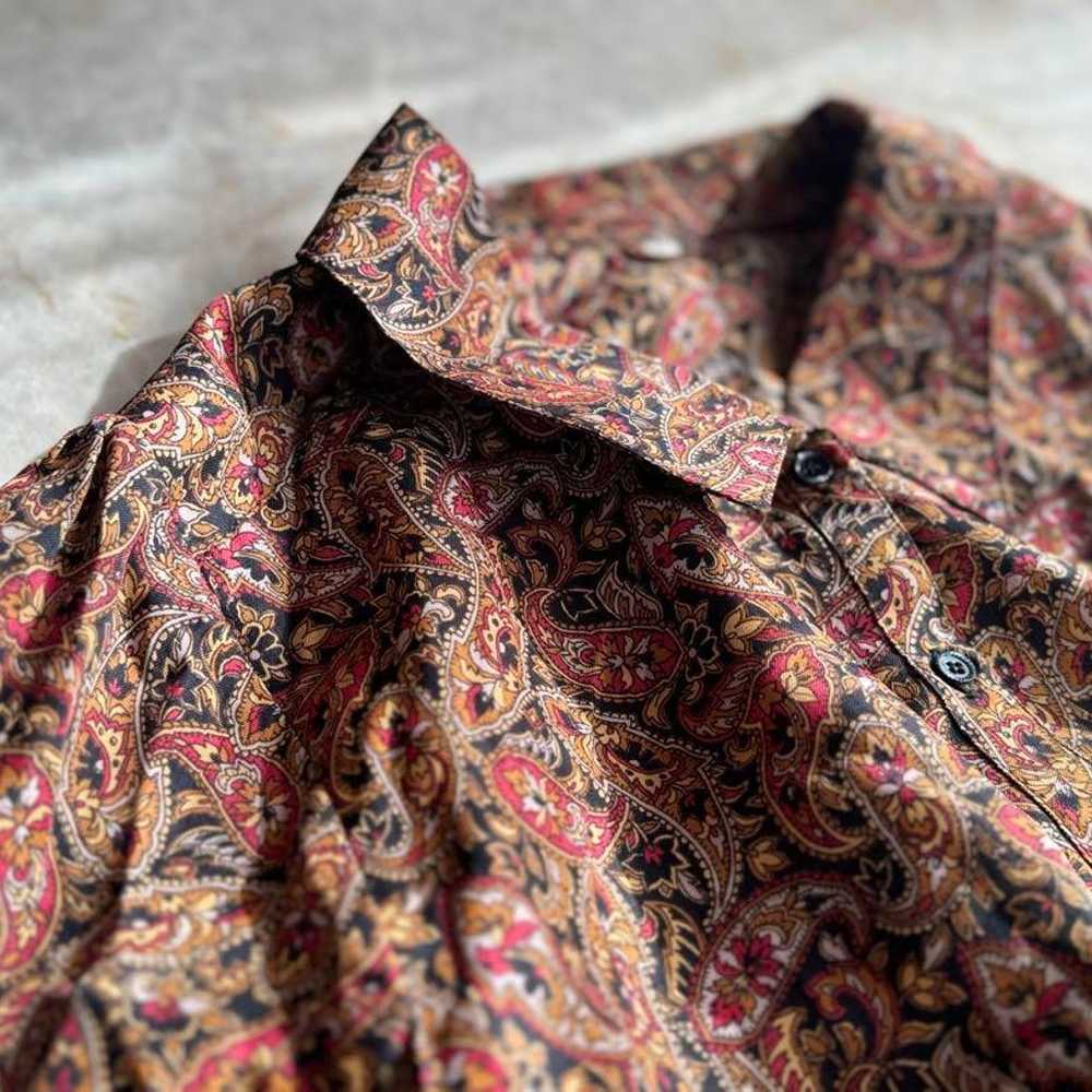 Patterned Shirt ❁ Made in Japan, Paisley Pattern … - image 11