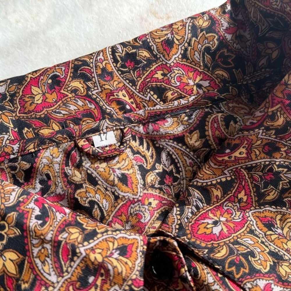 Patterned Shirt ❁ Made in Japan, Paisley Pattern … - image 4