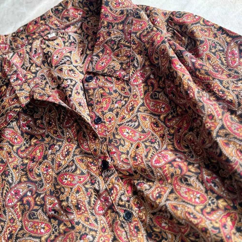 Patterned Shirt ❁ Made in Japan, Paisley Pattern … - image 5