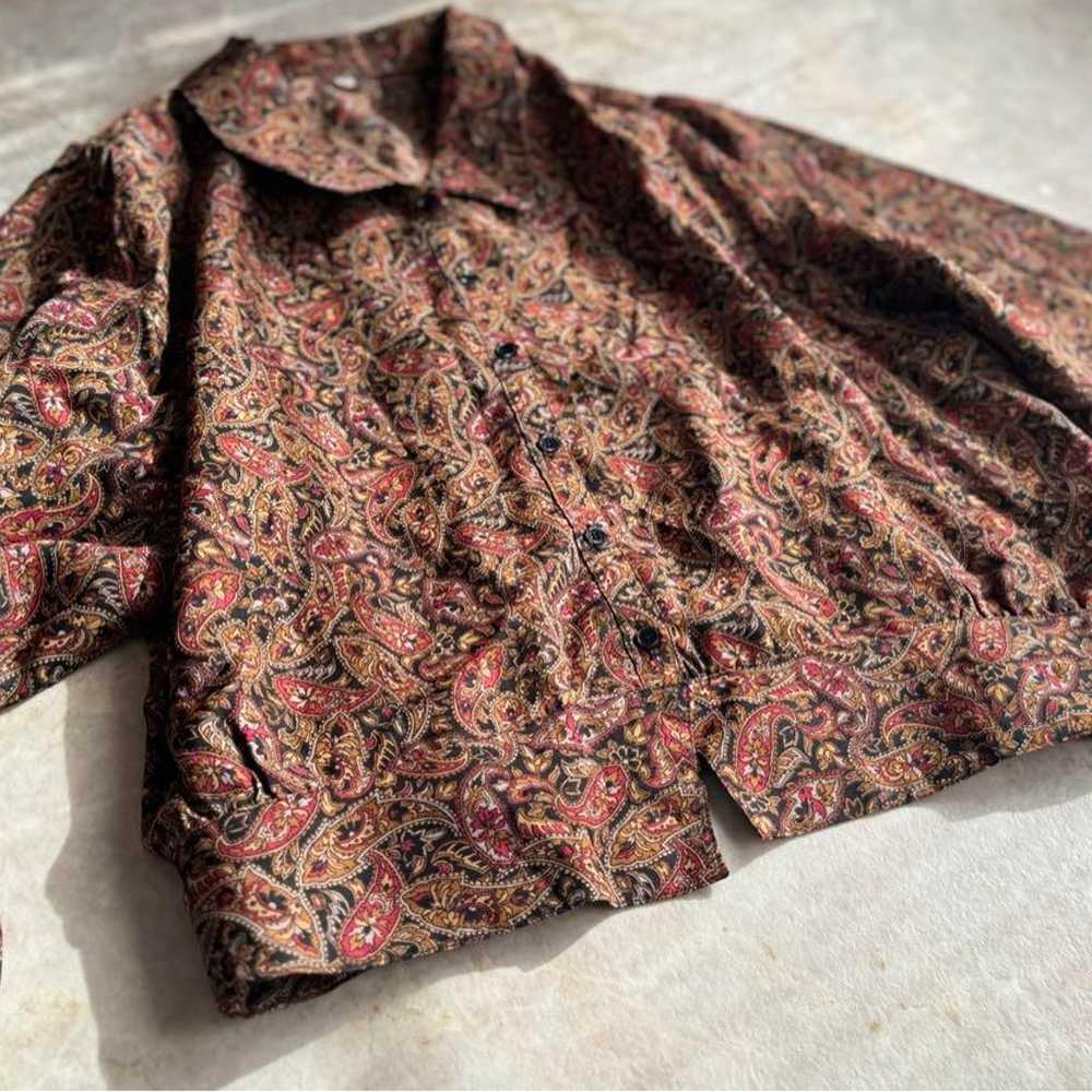 Patterned Shirt ❁ Made in Japan, Paisley Pattern … - image 6