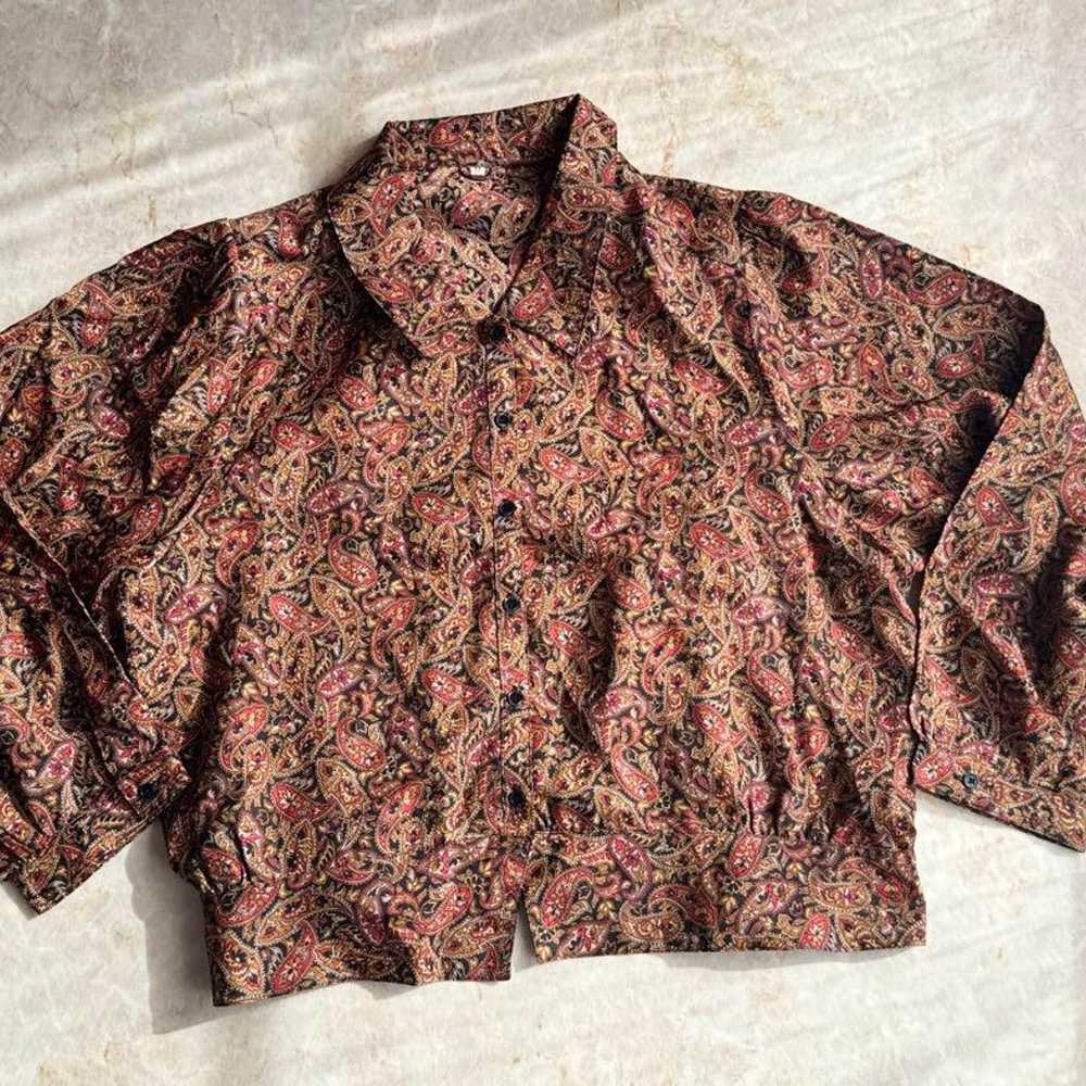 Patterned Shirt ❁ Made in Japan, Paisley Pattern … - image 8