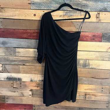 Saint Tropez West Black One Shoulder Dress 6 - image 1