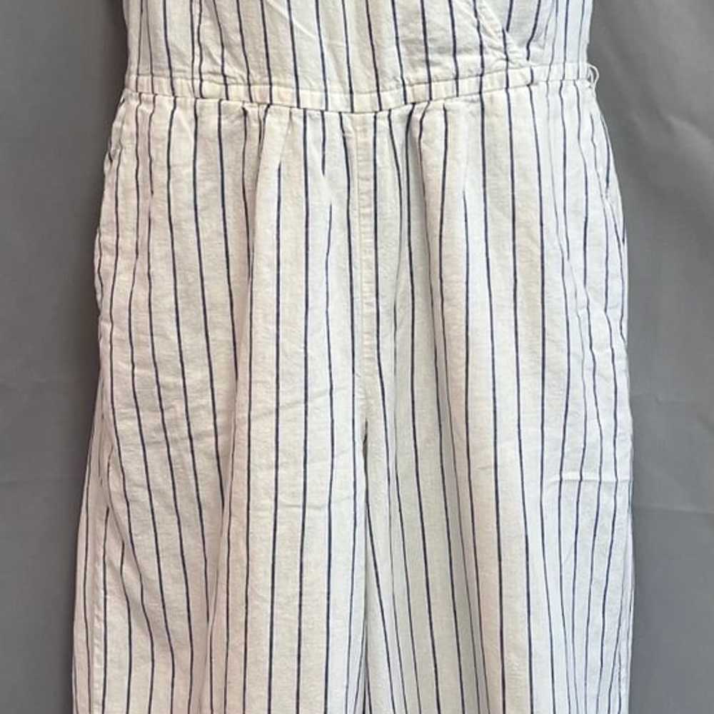 Old Navy Womens Sz Small White Striped Sleeveless… - image 1