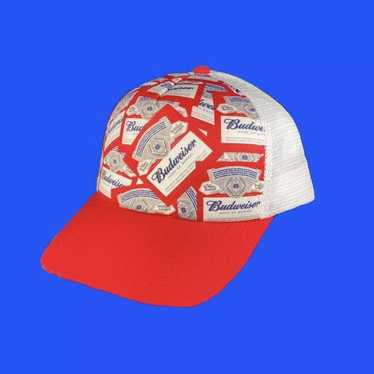 Budweiser × Snap Back × Trucker Hat Budweiser Red… - image 1