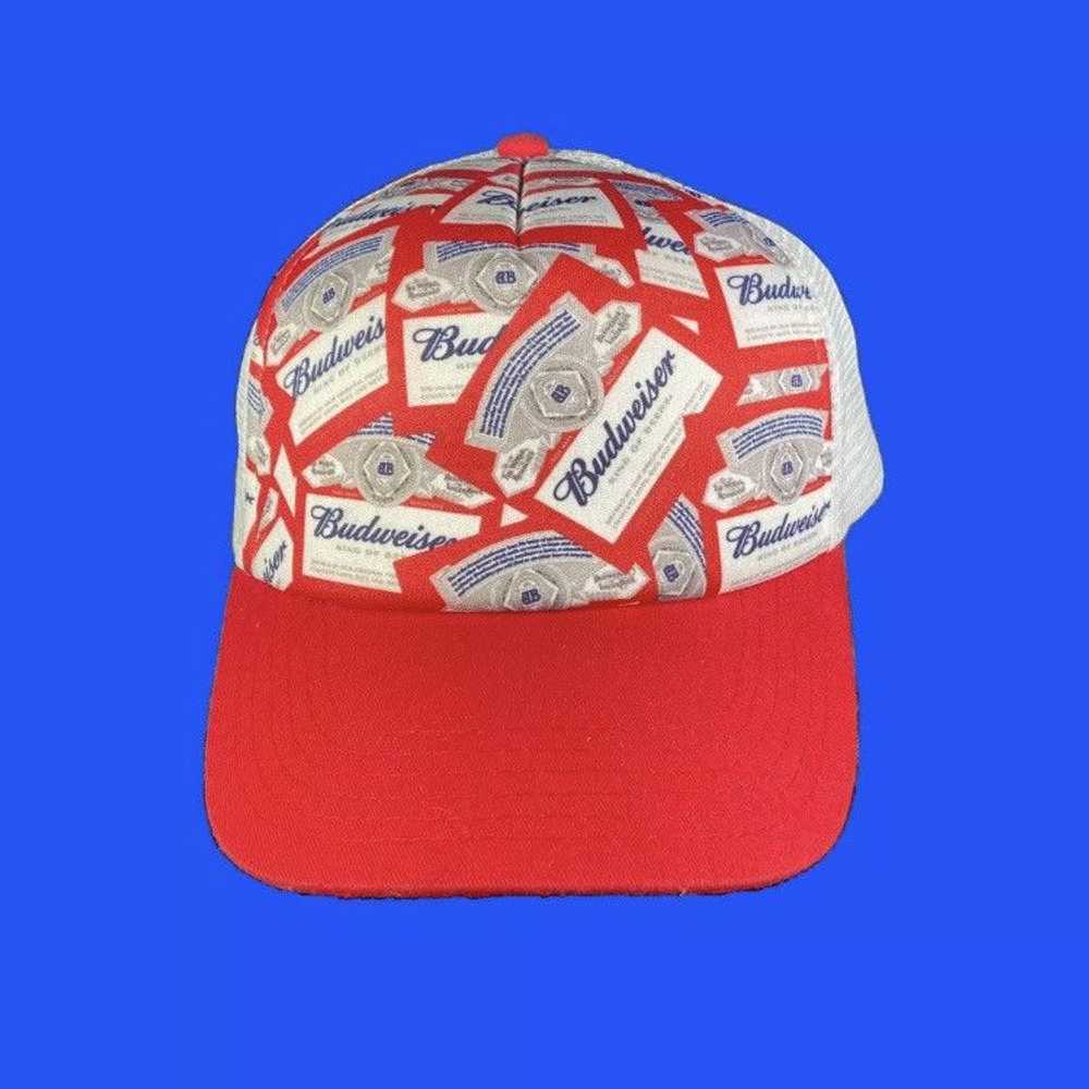 Budweiser × Snap Back × Trucker Hat Budweiser Red… - image 2