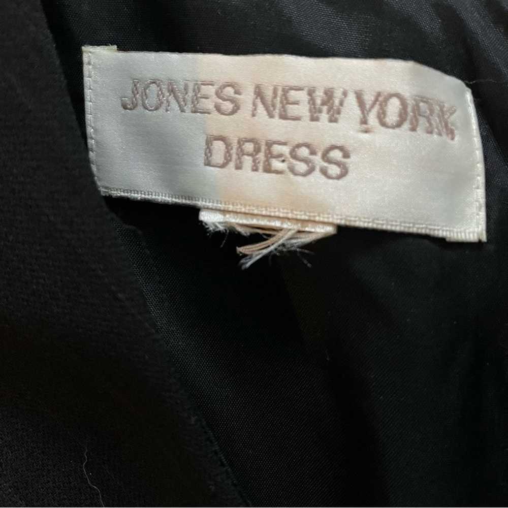 Jones New York sleeveless black formal v-neck max… - image 2