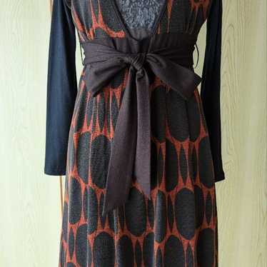 Autumn colors Bourgogne dress. - image 1