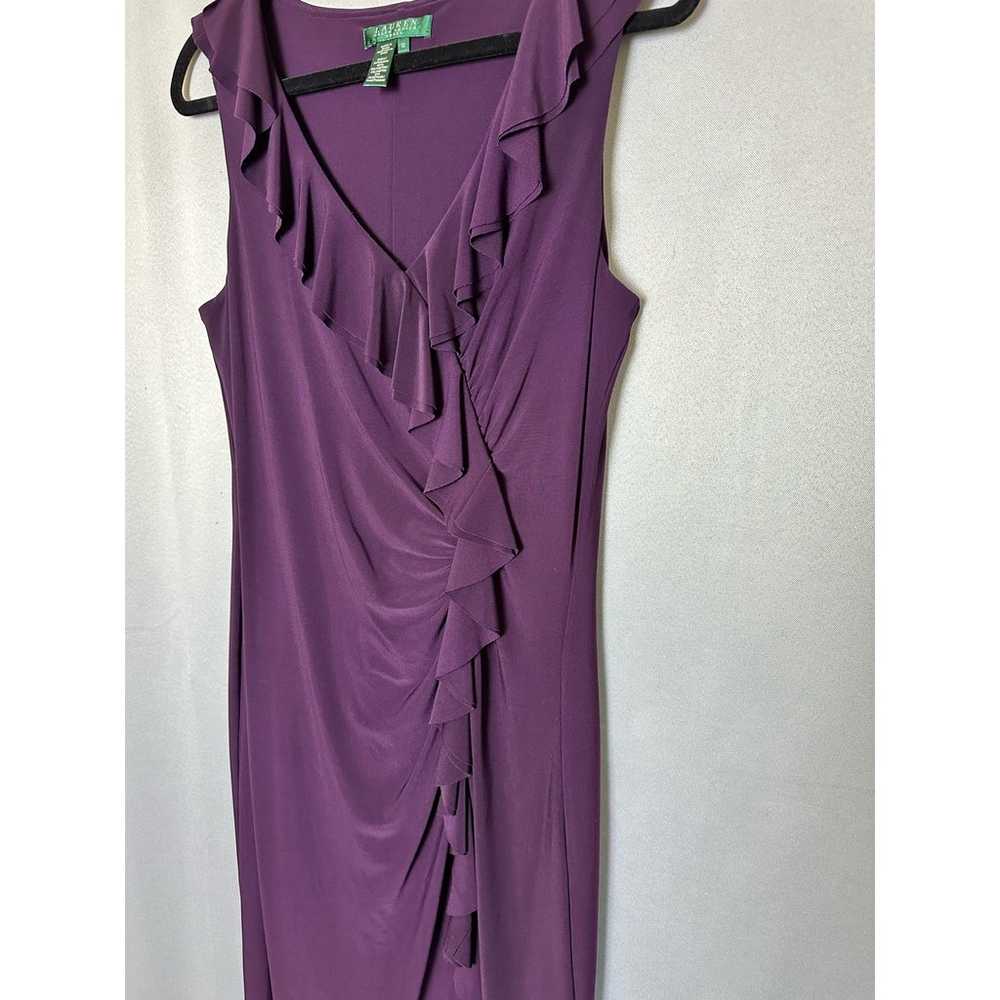 Women's Lauren Ralph Lauren Purple Plum Ruffle Fr… - image 2