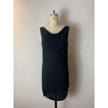 bcbg maxazria, black knit short sleeveless dress, 