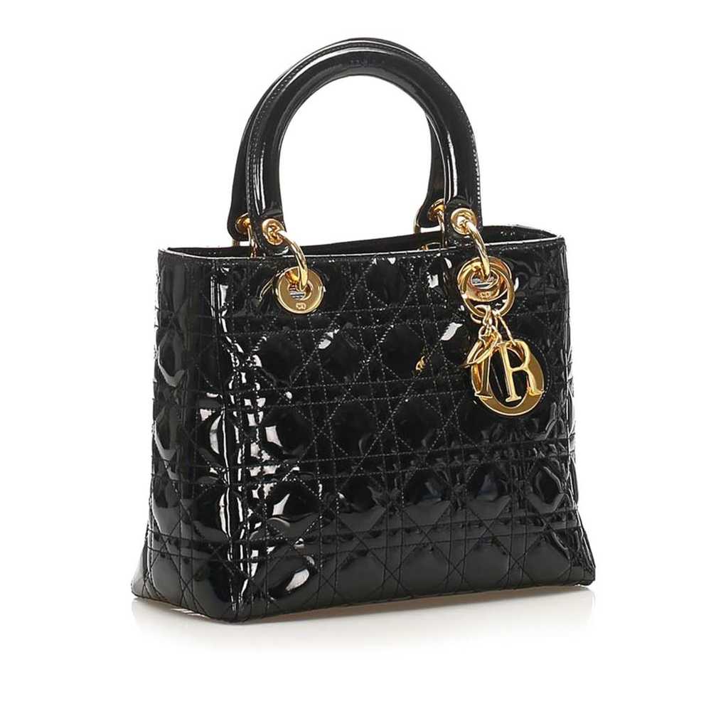 Dior Lady Dior leather handbag - image 3