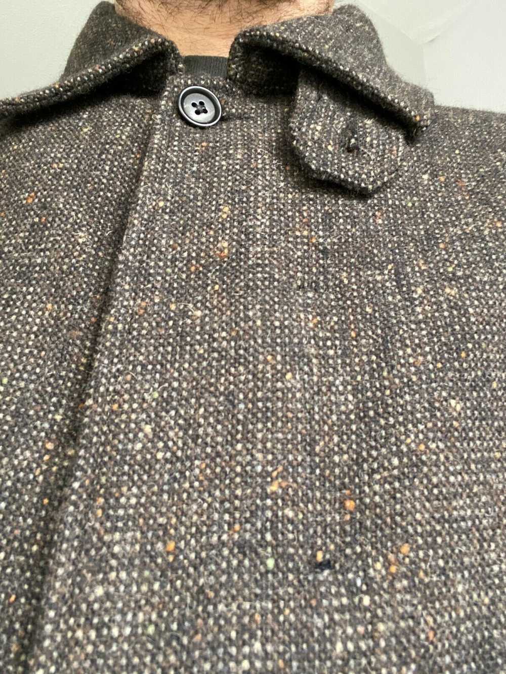 Evan Kinori Covered Placket Coat - Irish Tweed - image 3