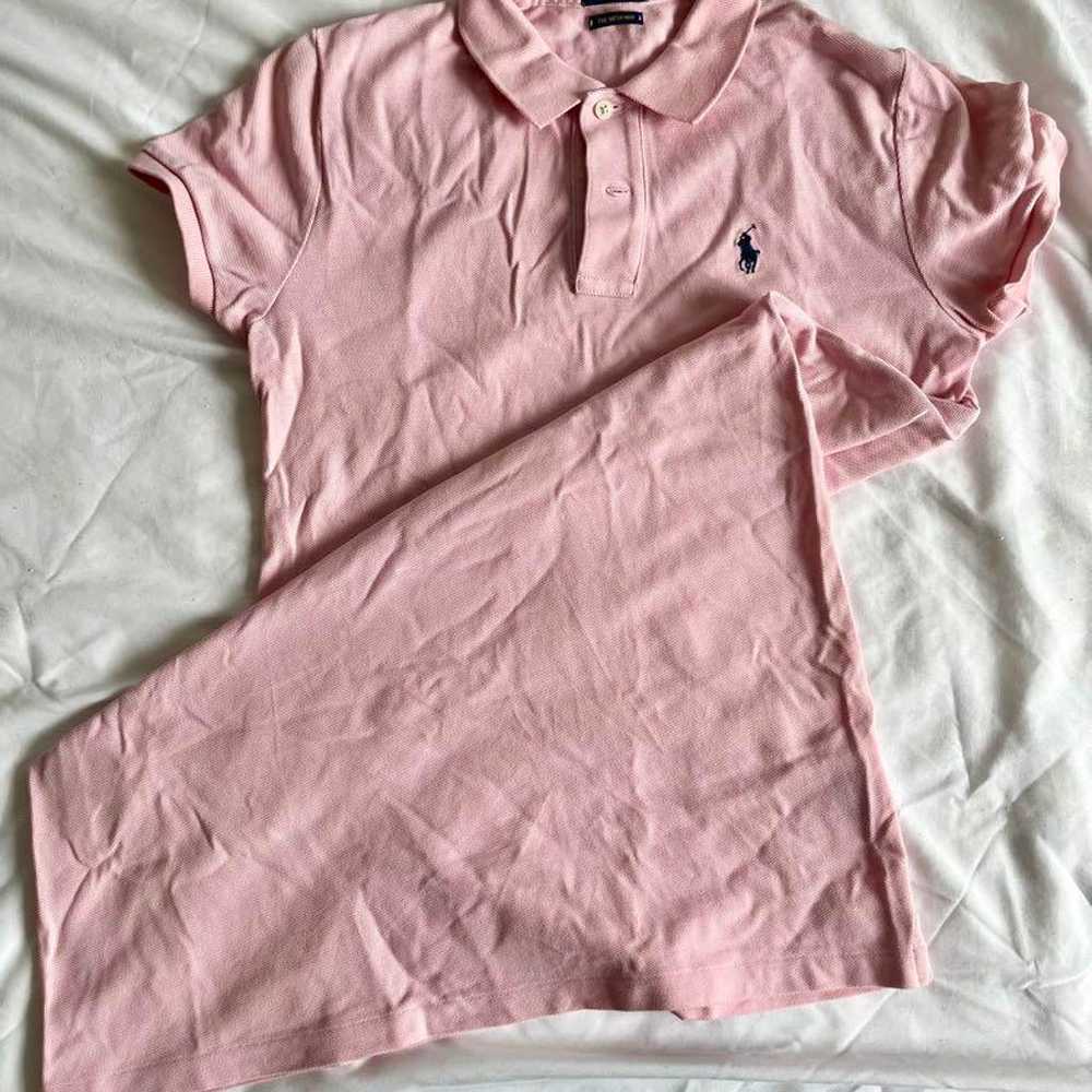 Ralph Lauren pink short-sleeved polo shirt dress. - image 1