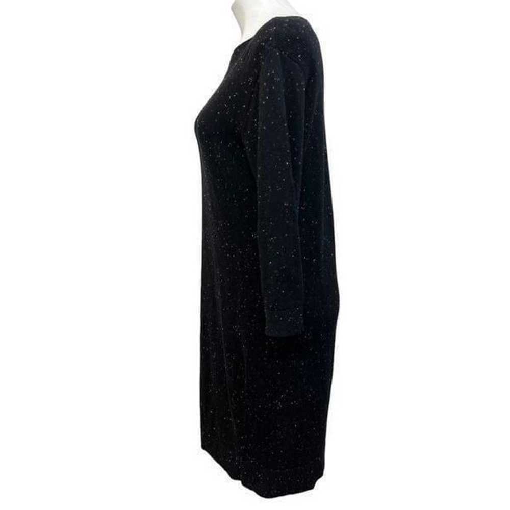 LOFT Lounge Outlet sweater dress S black heathere… - image 4