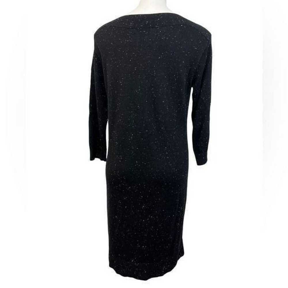 LOFT Lounge Outlet sweater dress S black heathere… - image 5