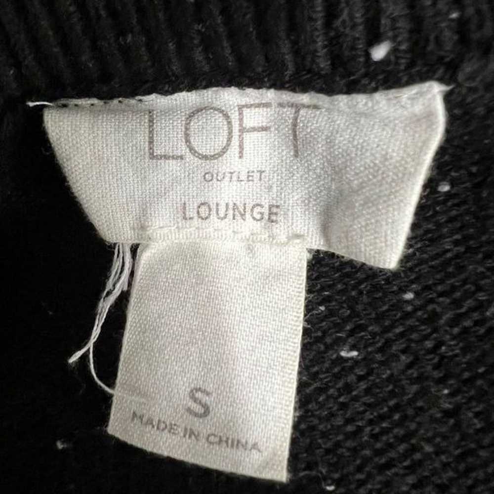 LOFT Lounge Outlet sweater dress S black heathere… - image 7