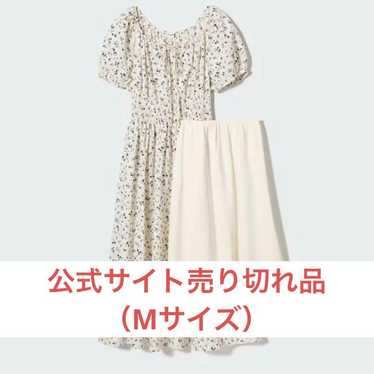 【UNIQLO】Volume Sleeve One-Piece Off-White Size M - image 1