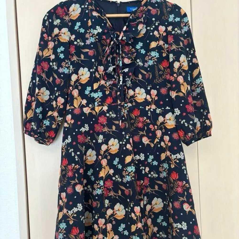 Blue label floral dress Burberry size 38. - image 1