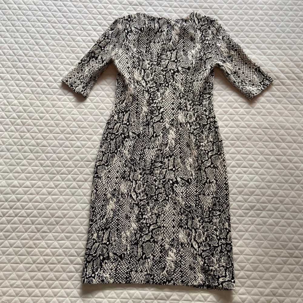 Betsey Johnson Dress Womens 10 Snakeskin Print Wh… - image 5