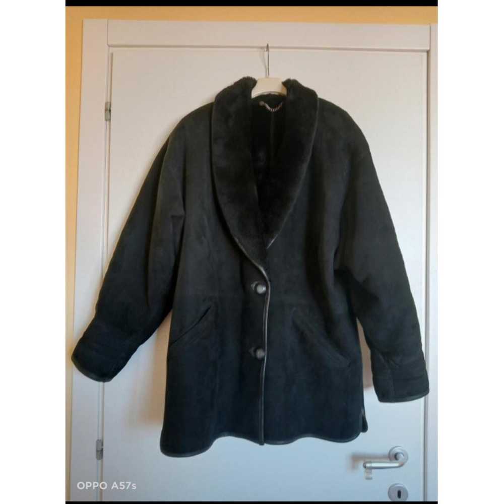 Non Signé / Unsigned Leather coat - image 2