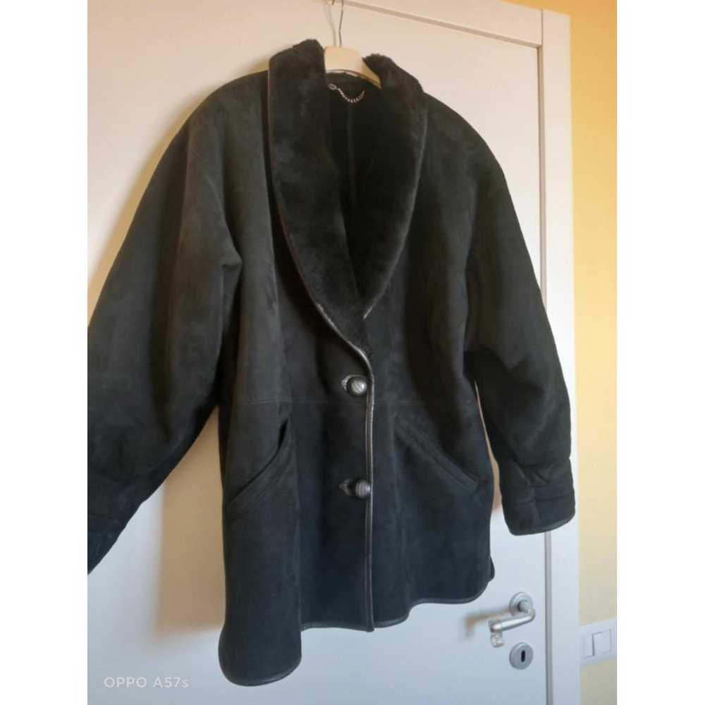 Non Signé / Unsigned Leather coat - image 3