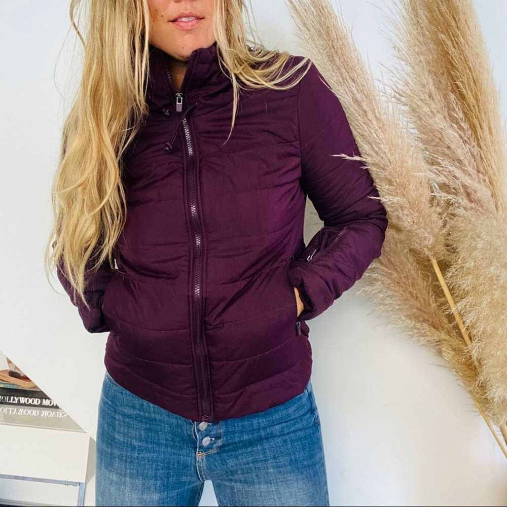 Nordstrom FABLETICS Plum Purple Insulated Puffer … - image 1