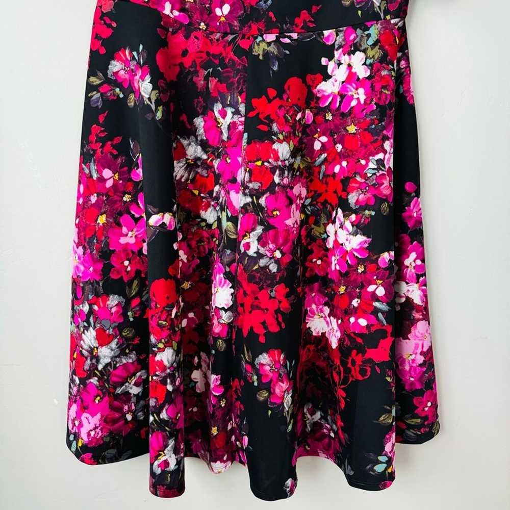 Maison Tara floral zip back stretch knee length m… - image 3