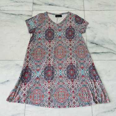 Cynthia Rowley Woman Paisley Print Dress V Neck S… - image 1