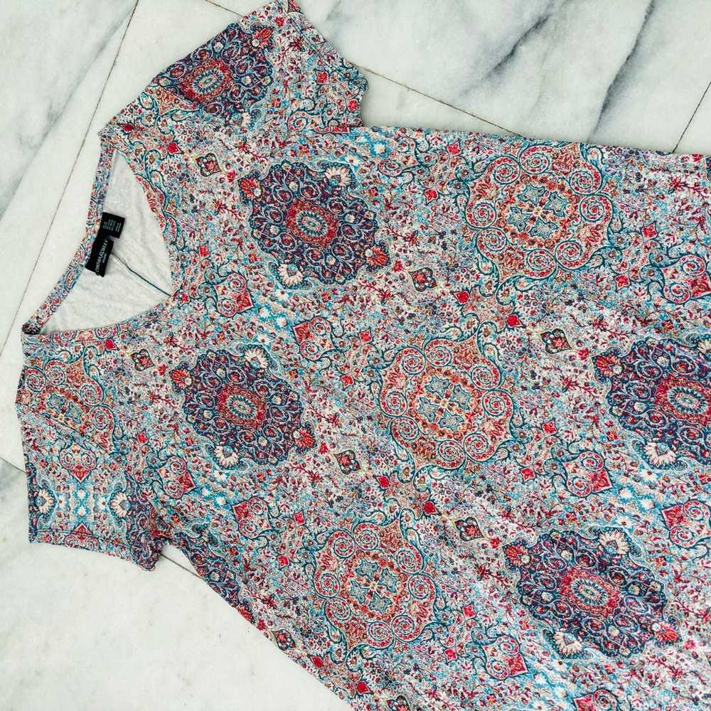 Cynthia Rowley Woman Paisley Print Dress V Neck S… - image 3