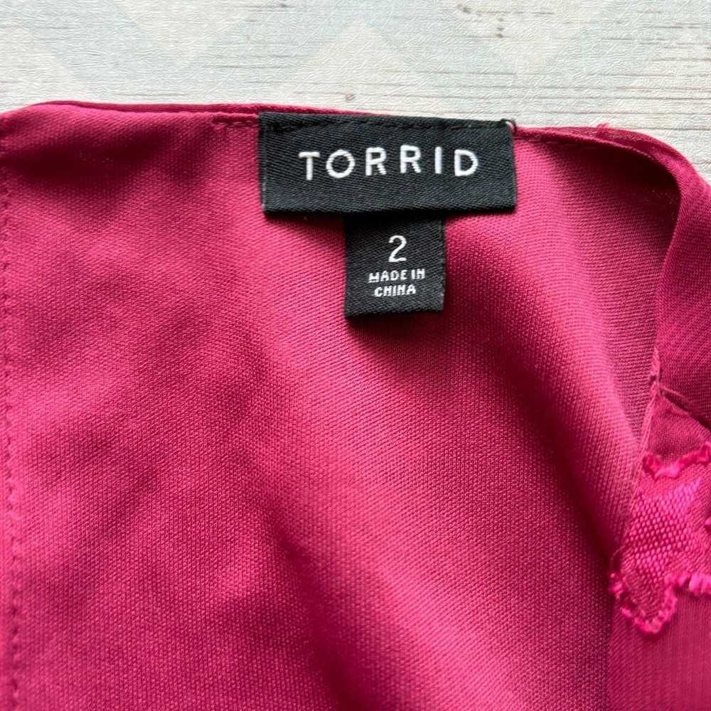 Torrid Dresses Torrid Midi Clip Dot Chiffon Tiere… - image 8