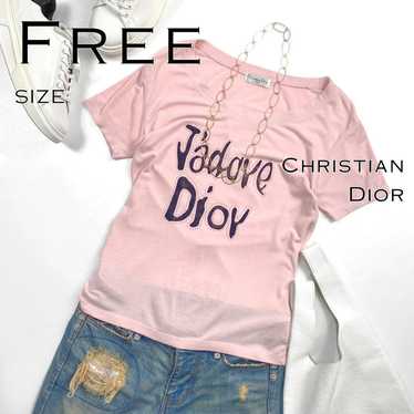 Christian Dior studded big logo lightweight T-shi… - image 1