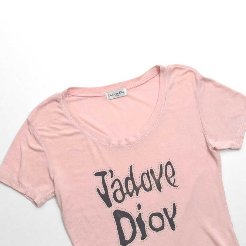 Christian Dior studded big logo lightweight T-shi… - image 4