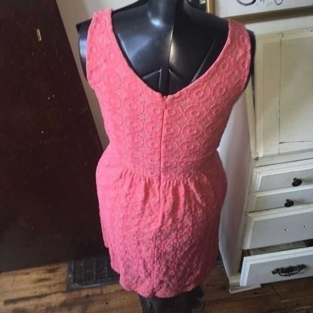 Banana Republic x Madmen pink lacy size 4 sleevel… - image 2