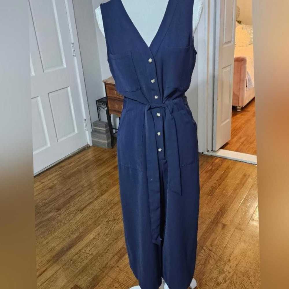 Designer A New Day Navy Blue Sleeveless Jumpsuit … - image 8