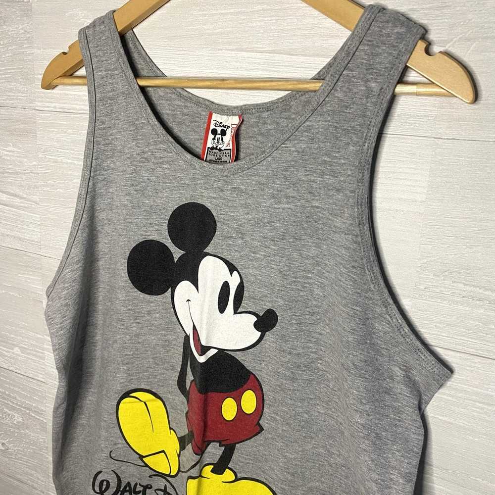 DISNEY World VINTAGE 90s Mickey Mouse Gray Cotton… - image 2