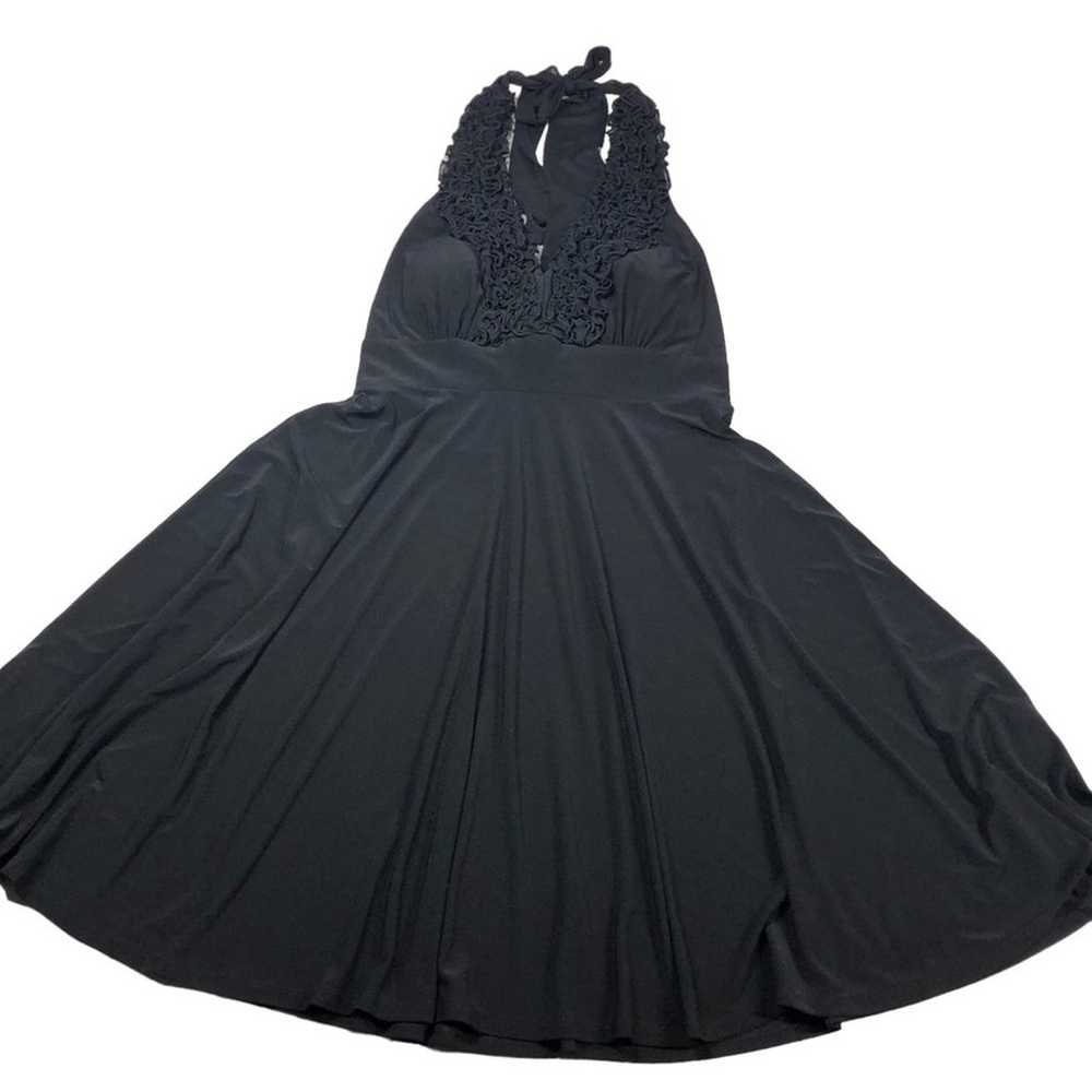 Onyx Nite black sleeveless dress size 8 - image 4